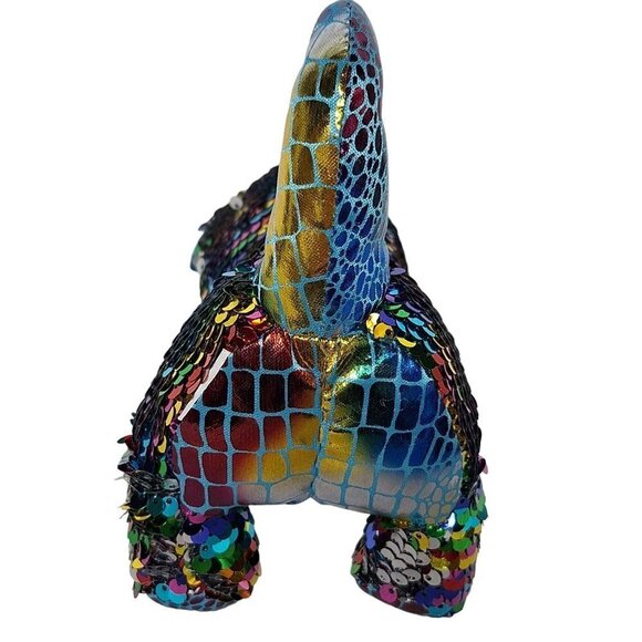 Grin Studios Bling Lalo Dinosaur Sequin Plush 7" - Picture 6 of 6